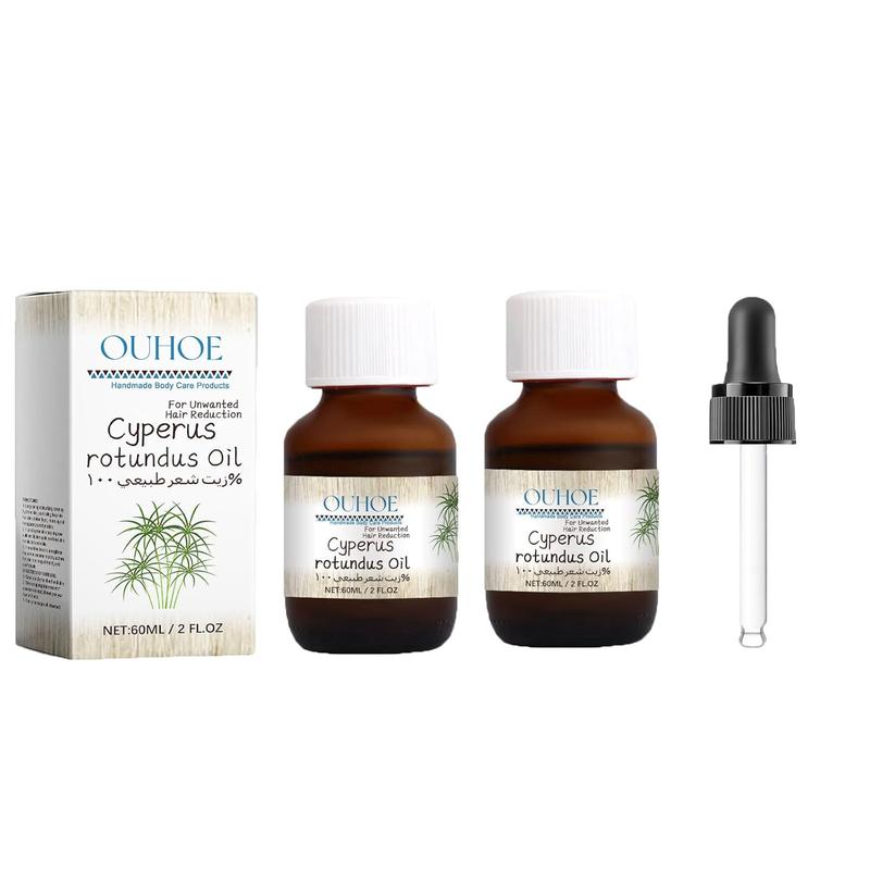 Cyperus Rotundus Oil with Dropper, Cyperus Rotundus Oil for Hair Removal, Reducing Body Hair Growth, Moisturize and Nourish for Skin