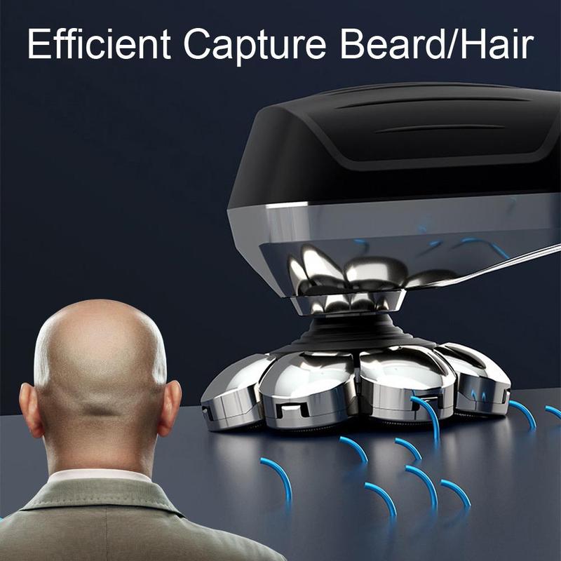 Electric Beard Shaver Grooming Kit for Men, 1 Set Multifunctional Portable Comfort Rechargeable Beard Trimmer Hair Clipper Set with LED Display, Manscaped Shaver, Suitable for Barber Shop and Home Use, Summer Gifts