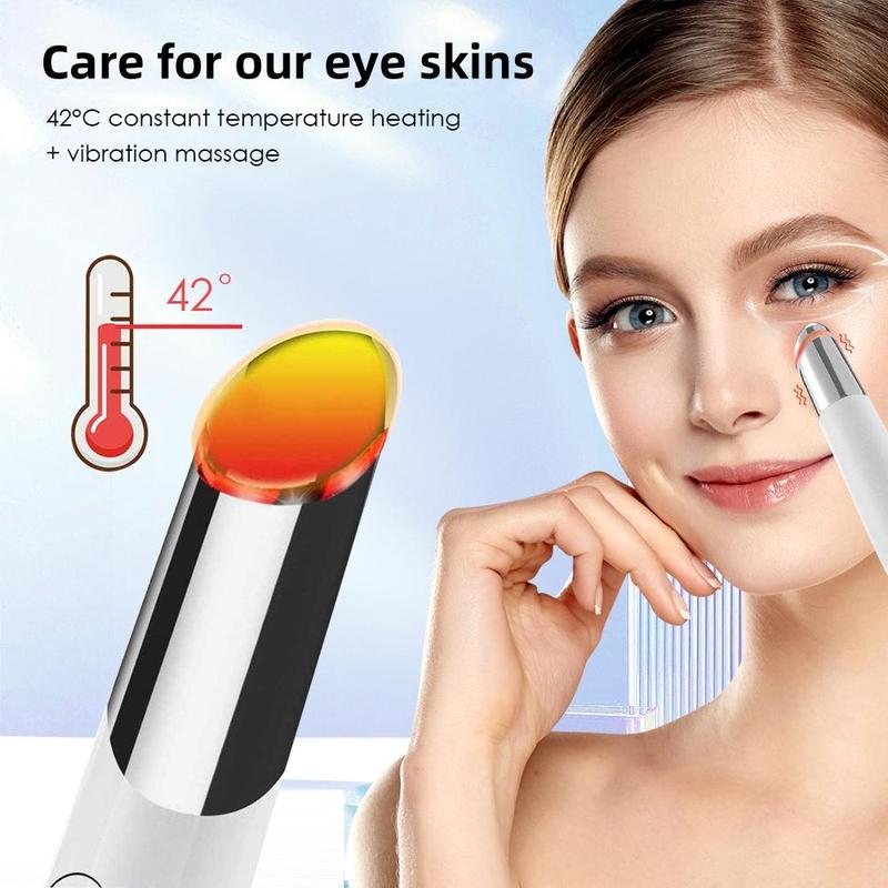 Electric Eye Massager, Heated Eye Massage Pen, Professional Eye Skin Care Massager, Personal Care Appliances for Women