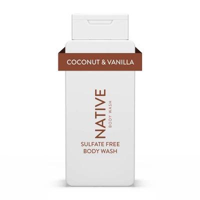 Native Body Wash - Coconut & Vanilla - Sulfate Free - 18 fl oz Body Care Scent Scent Skin Care Moisturize Comfort Cleanser Aroma Cleansing Skin Repair