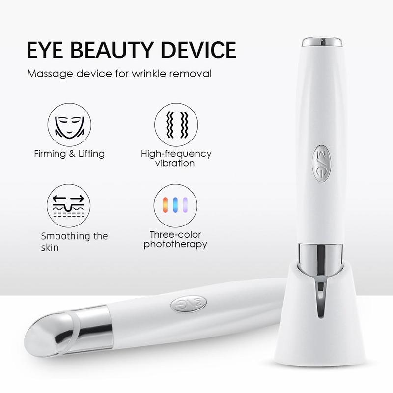 Electric Eye Massager, Heated Eye Massage Pen, Professional Eye Skin Care Massager, Personal Care Appliances for Women