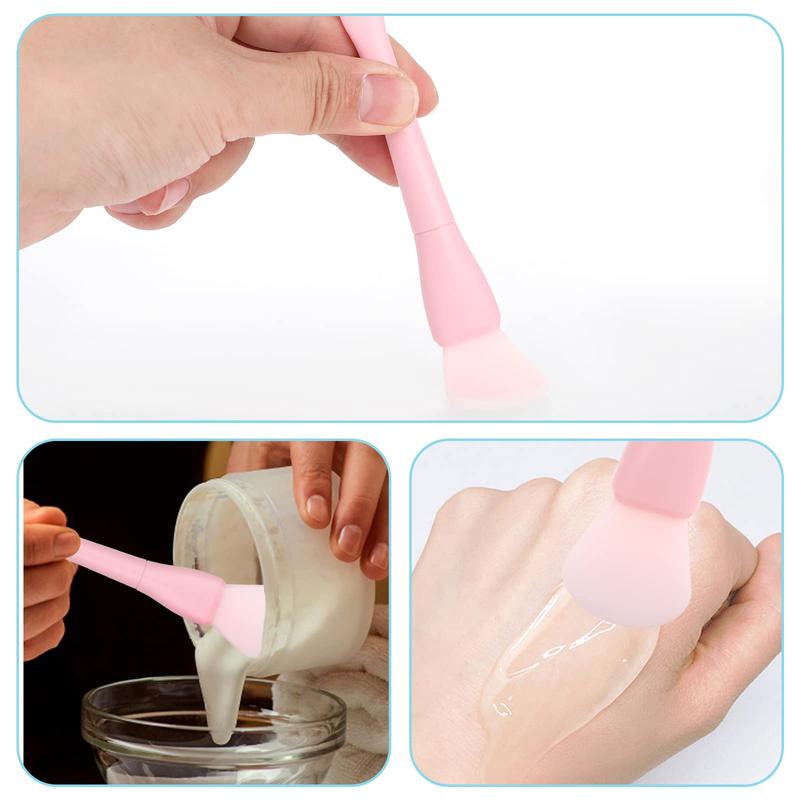 2PCS Silicone Face Mask Brush Applicator Soft Face Mask Applicator Face Mask Spatula Facial Mask Brush Skincare Applicator for Mud, Clay