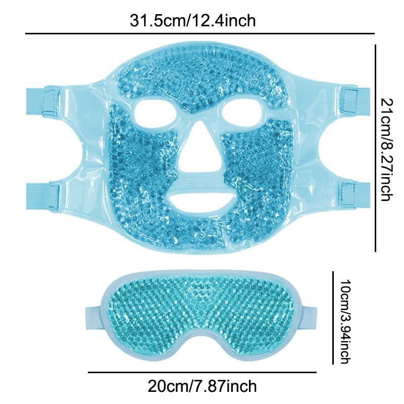 Gel Cooling Ice Face Eye Mask, Cold Face Eye Mask Ice Pack, Reduce Face Puffiness, Smooth Wrinkles, Comfort Skincare Products for Home & Travel Use