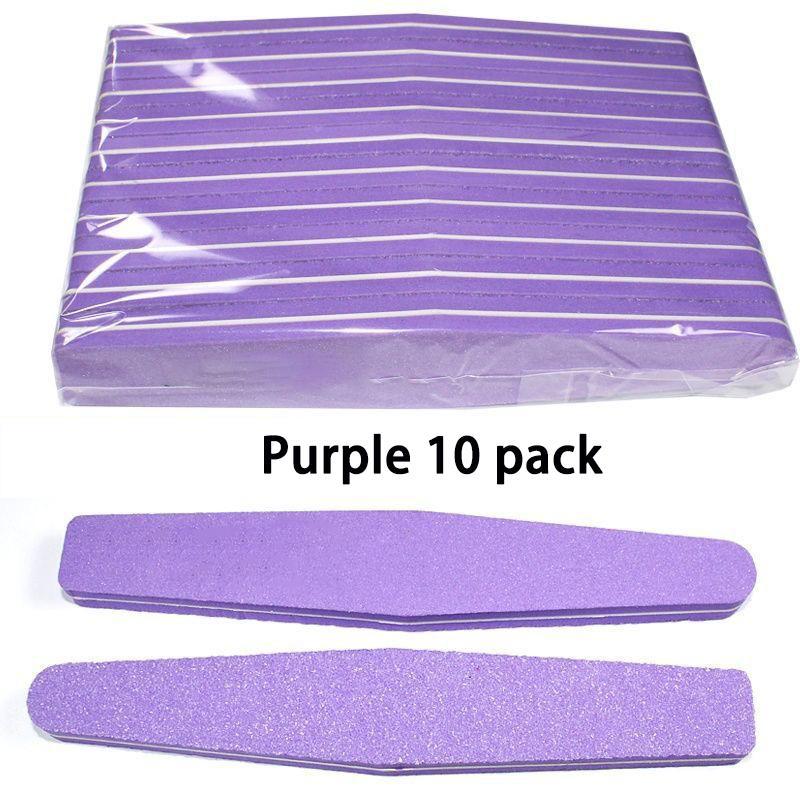 Double Sided Nail File Sponge (10pcs pack), Nail Buffer Block Sponges for Nail Polishing, Professional Manicure Tool for Home & Beauty Salon