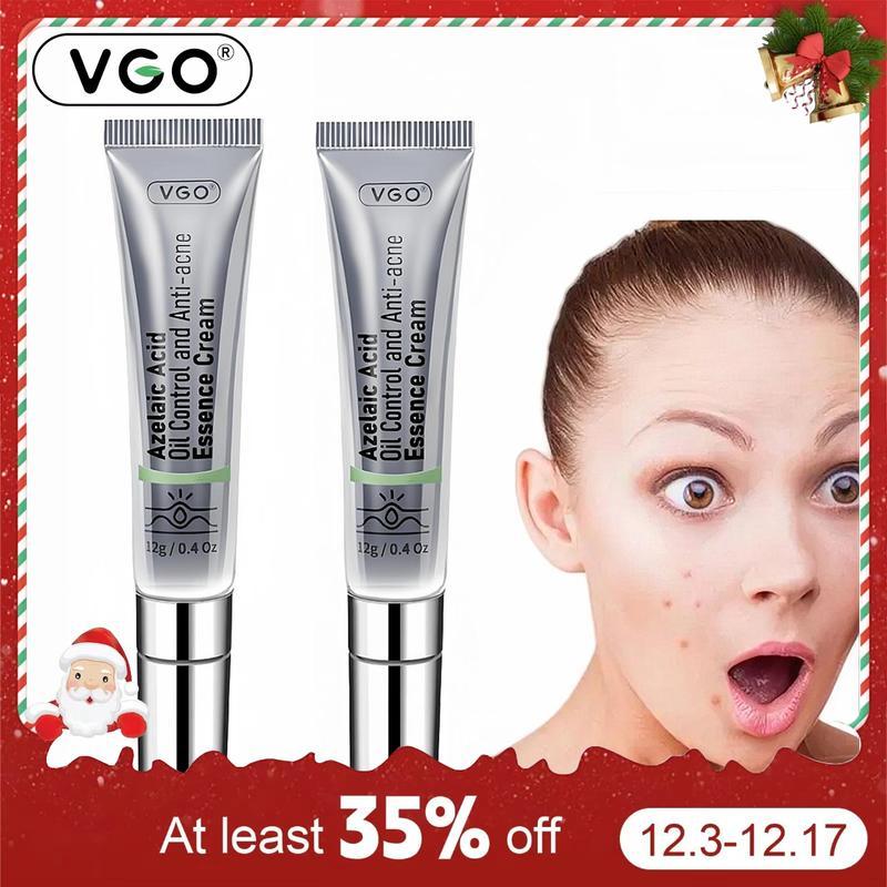 VGO Acne Serum Shrink Pore Facial Serum Peeling Off Skincare Essence Comfort Skin Repair Control Scar Acne Kit Cleanser Skincare Relief with Salicylic Acid Facial care set, facial Cream Azelaic Acid