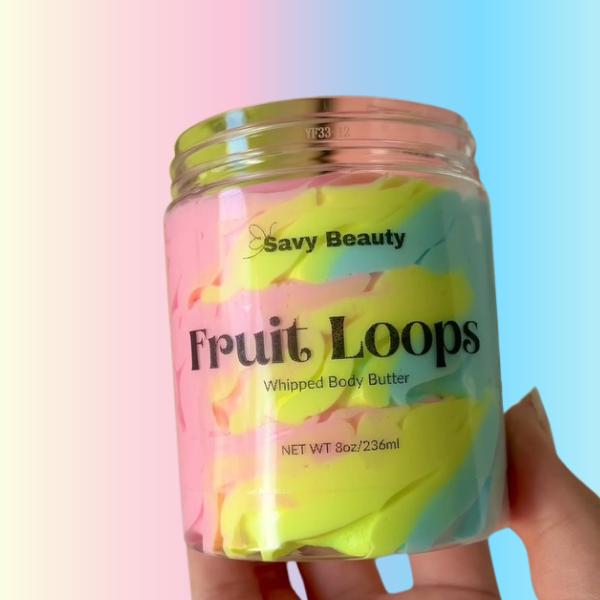 Fruit Loops- Whipped Body Butter & Body Oil Skincare Bundle- Moisturizing & Hydrating