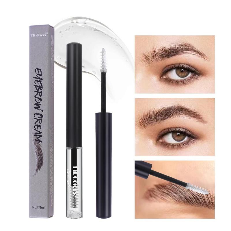 Long Lasting Eyebrow Gel, 2 Counts Waterproof Eyebrow Styling Gel, Natural Eyebrow Makeup Tool for Women & Girls