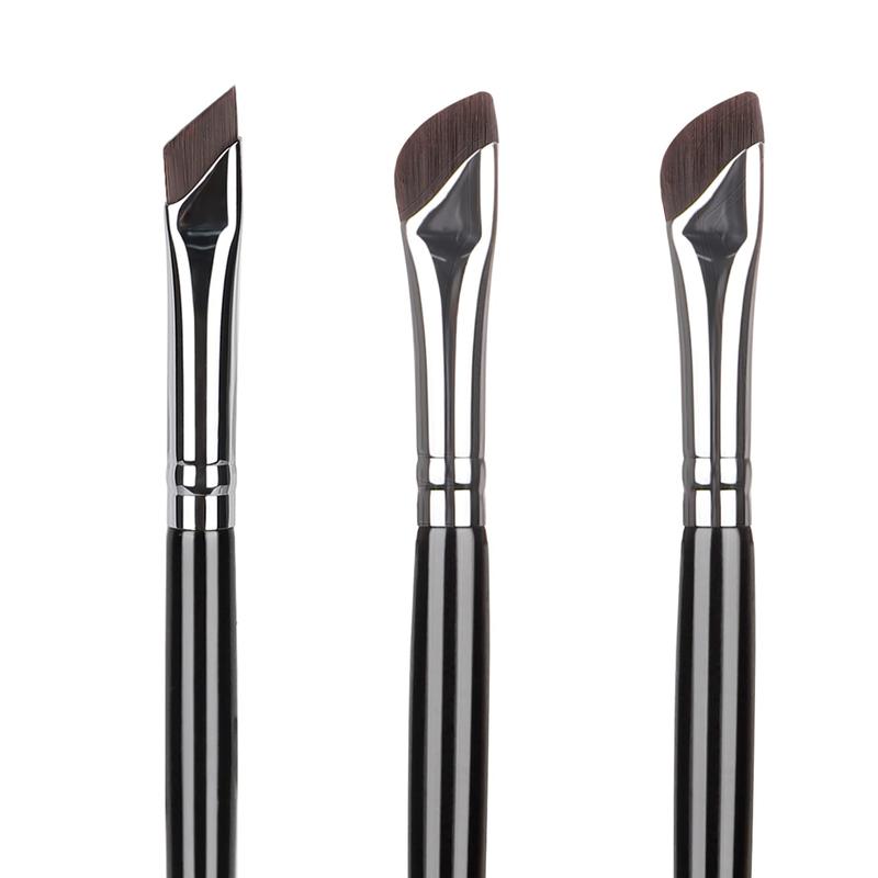 Eyeliner Brushes Set, Fine Angled Eyeliner Eyebrow Concealer Brushes, Upgraded Sickle Ultra Thin Slanted Flat Angle for Beauty Cosmetic Tool(3 Pieces)