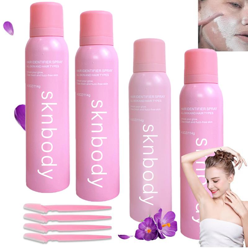 sknbody Hair ldentifier Spray for Face Shaving, Moisturizing and Skin Care  Spray,Skin Body Face Hair ldentifier Spray, Skin  Spray for Face Body Care Honey Cosmetic   Flawless Hair Removal Violet  (Magic Powder Shaving Powder)