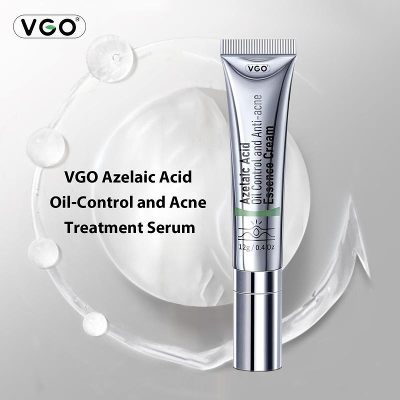 VGO Acne Serum Shrink Pore Facial Serum Peeling Off Skincare Essence Comfort Skin Repair Control Scar Acne Kit Cleanser Skincare Relief with Salicylic Acid Facial care set, facial Cream Azelaic Acid