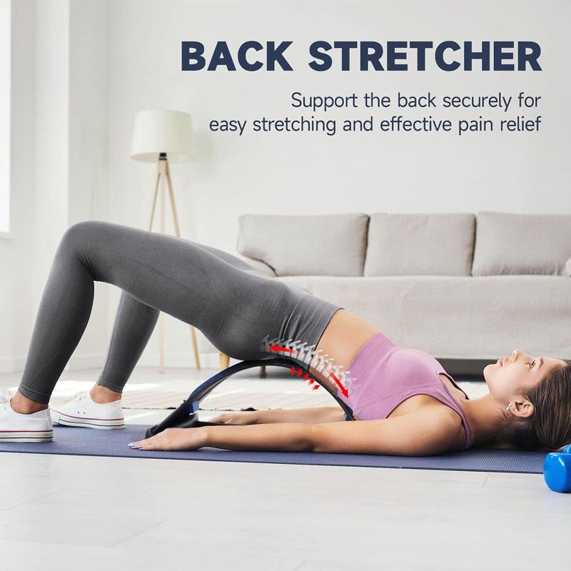 Back Stretcher & Cracker Device for Lower Back Pain Relief, Spine Board for Lumbar Support.