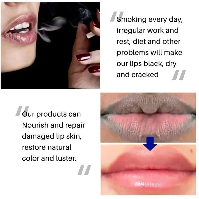 Instantly Lip Balm Remove Dark Lighten Melanin Lip Mask Fade Lip Line Brighten Exfoliating Moisturize Dead Skin Repair Lip Care