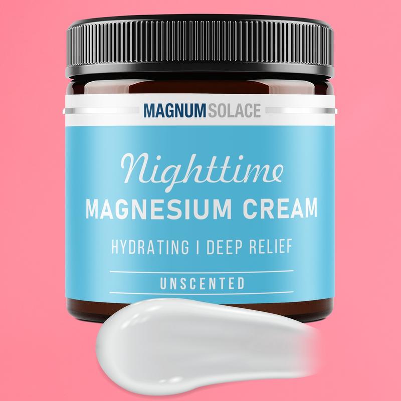 Magnesium Cream – Hydrating Nighttime Magnesium Cream – Apply to Legs, Arms or Chest - Topical Magnesium Chloride – USA Made and Safe for Kids