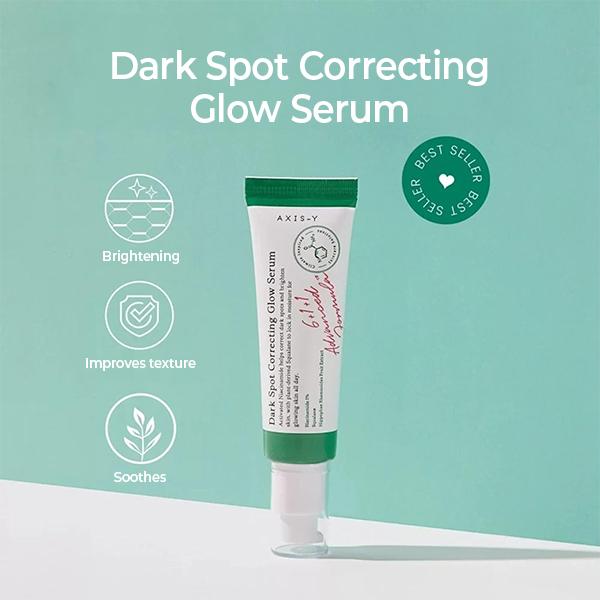 [AXIS-Y] Dark Spot Correcting Glow Serum with 5% Niacinamide & Rice Bran | Brightening & Moisturizing Face Serum for Uneven Skin Tone | Vegan & Cruelty-Free Korean Skin Care | 50ml   1.69 fl. oz.