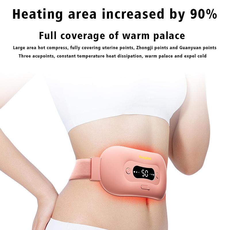 NoAging Vibration Belly Warm Period Belt for Cramp Heating Pad Waist Massage - Adjustable Intensity and Comfortable Design menstrual  support