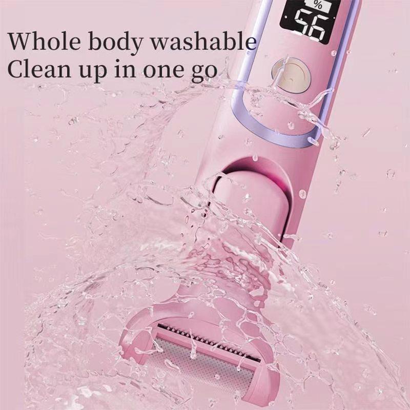 5 in 1 Electric Body Hair Remover, 1 Set Rechargeable Hair Shaver & Accessories, Wet & Dry Use Body Hair Trimmer for Women