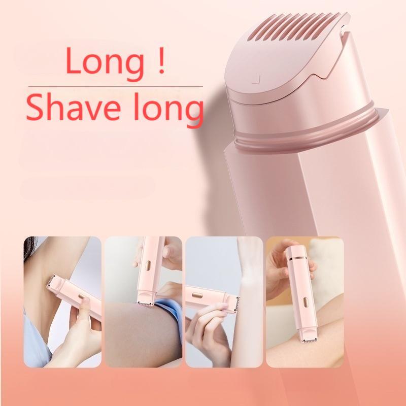 New Women Electric Shaver - Dry Wet Body Shaver Groomer, IPX7 Waterproof, 2-IN-1 Design, Body Hair Trimmer and Facial for the best Christmas Day New Year GiftsHair Remover for Bikini Body