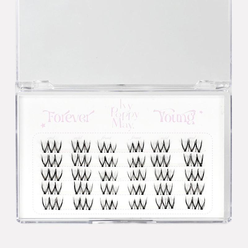 'forever young' idol style lash clusters