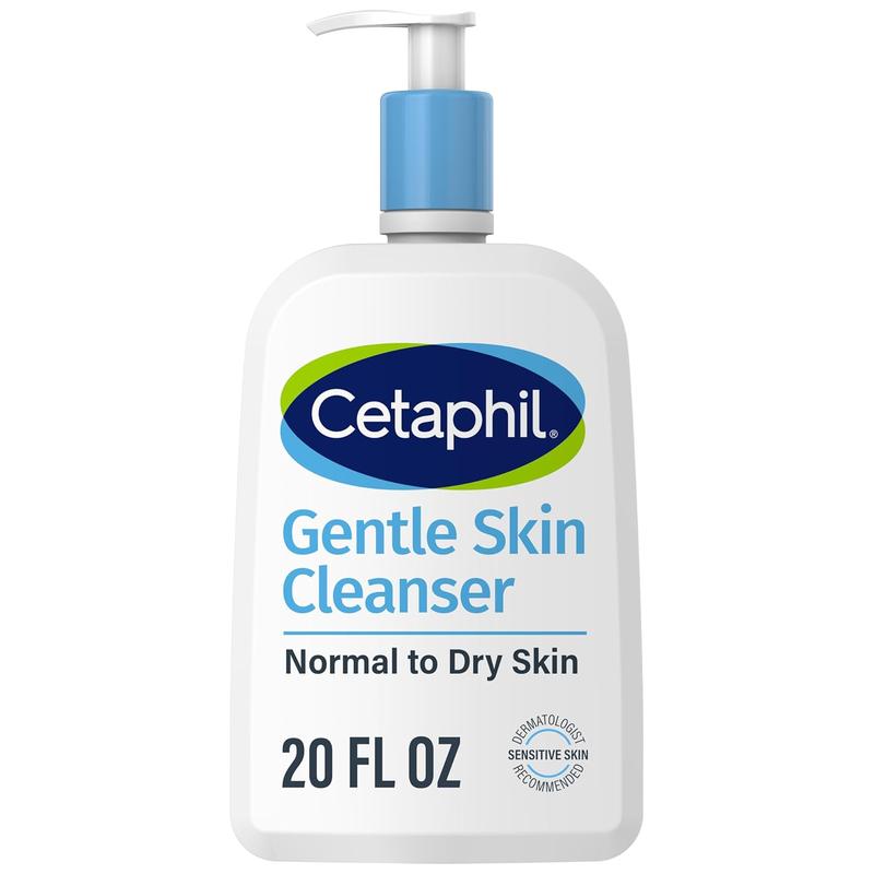 Face Wash by CETAPHIL, Hydrating Gentle Skin Cleanser for Dry to Normal Sensitive Skin, NEW 20Oz, Fragrance Free, Soap Free and Non-Foaming Galderma