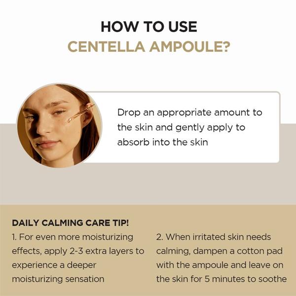 [SKIN1004] Madagascar Centella Ampoule 100ml, Face Moisturizer, Facial Hydrating Serum for All Skin Types, Moisture Booster for Dry Skin,Korean Skincare, Leightweight Caming Serum, Viral Centella Ampoule