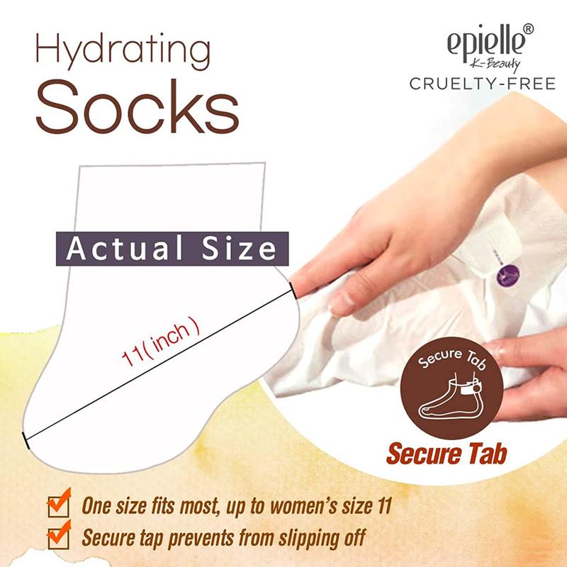 Hydrating Foot Masks 6 Pack | Shea butter + Jojoba Oil + Vitamin E Moisturize, Mothers Day GIfts