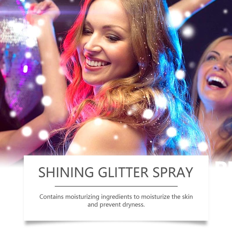 Brightening Glitter Spray Collarbone Hair Halloween Party Nightclub Dress Film Highlighter Spray Powder