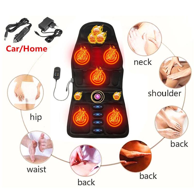 8Kinds Massage Seat Cushion Heated Back Neck Body Massager Chair For Home&Car Gift Comfort