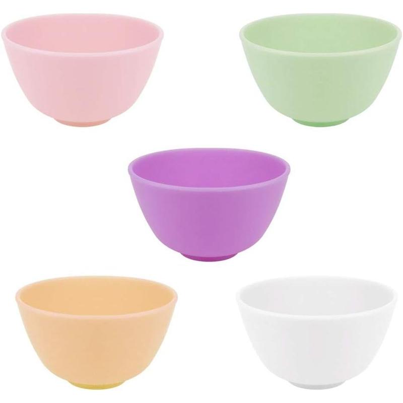 10 PCS Multi colorful Silicone Mixing Bowl,Reusable Prep and Serve Bowls Condiment Bowls Facial Mask Bowl for Skincare,DIY Craft