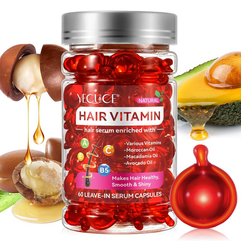 Yecuce Hair Treatment Serum-No Rinse with Moroccan Macadamia Avocado Oils - Haircare for Women & Men Comfort