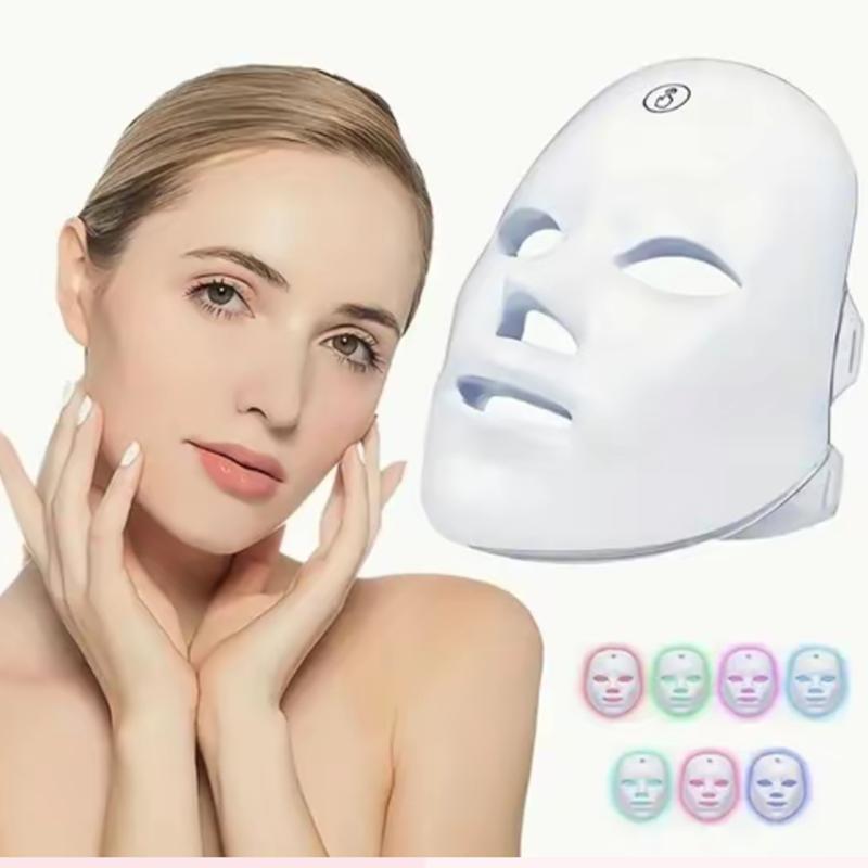 7 Color LED Facial Mask Instrument, USB Charging LED Light Beauty Mask, Electronic Facial Mask