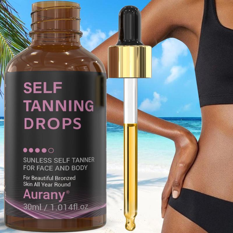 30ml Hydrating Self Tanning Lotion, Self Tanning Drops, Moisturizing Sunless Tanning Lotion, Quick-drying Fake Tan for All Skin Types, Suitable for Men & Women.