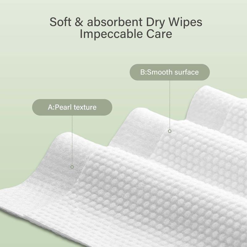 Unifree Towel I Disposable Dry Wipes I Facial Towels I4-pack or  8-pack Value Pack, 480 Count, Towel , Absorbent, Reusable, Soft, Comfort