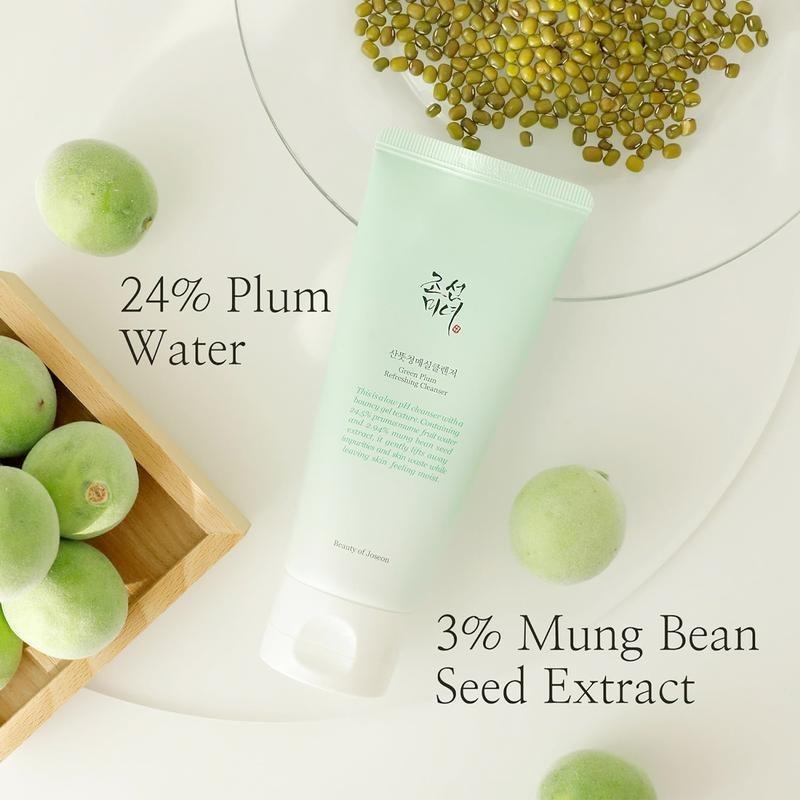 Beauty of Joseon Green Plum Cleanser - 100ml Facial Cleanser for Skin Care - Skincare Gel Korean