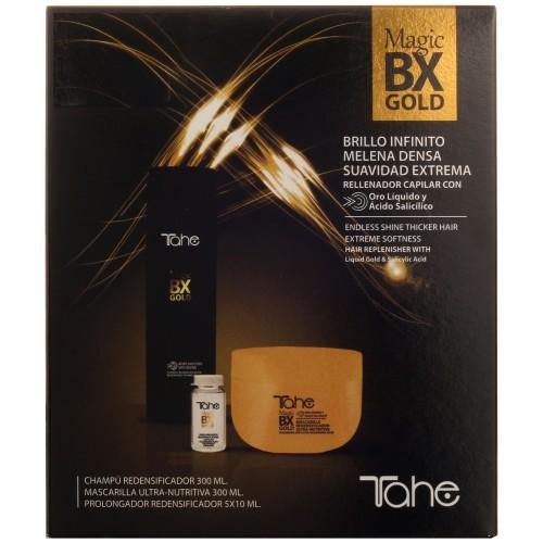 Tahe Magic BX Gold Pack for Dry Hair - Deep Nourishing Conditioner - Gentle Shampoo