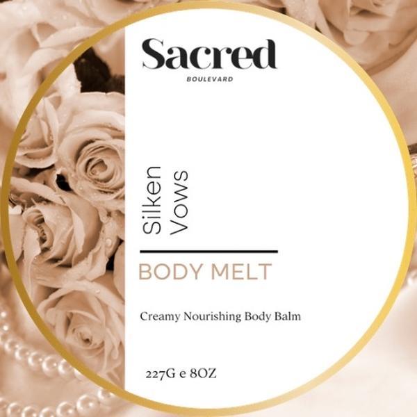 Silken Vows Sets BODY MELT! Rich Smooth Nourishment With An Indulgent Aroma, All Skin Types, Dry Skin, Tighten, Glossy Skin, Body Balm, Body Salve, Glossy Body Butter, Glass Skin, Glowing Skin, Body Melt Body Care Scented