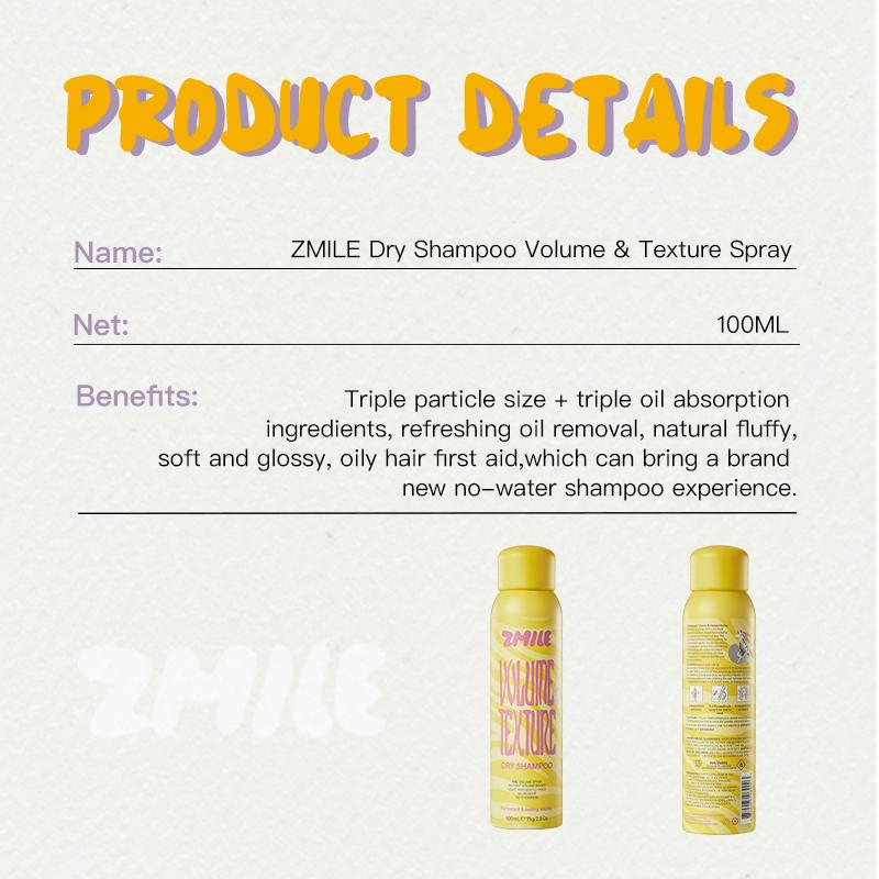 Zmile Volume & Texture Dry Shampoo Spray - Haircare