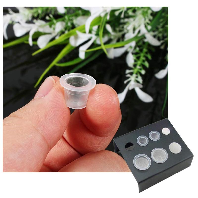 Tattoo Ink Cups 300PCS 14mm Medium Disposable Tattoo Pigment Caps Plastic for Tattooing Tattoo MachineTattoo Supplies Tattoo Needles Tattoo Kits