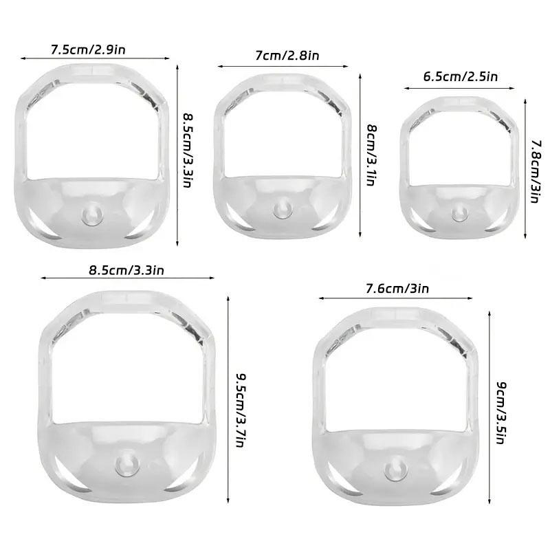 Transparent Beard Shaping Tool, Shaving Template, 5 Counts set Men's Beard Guide Shaping Goat Trimmer Template, Beard Shaping Tool for Men Mustache Styling Shaper