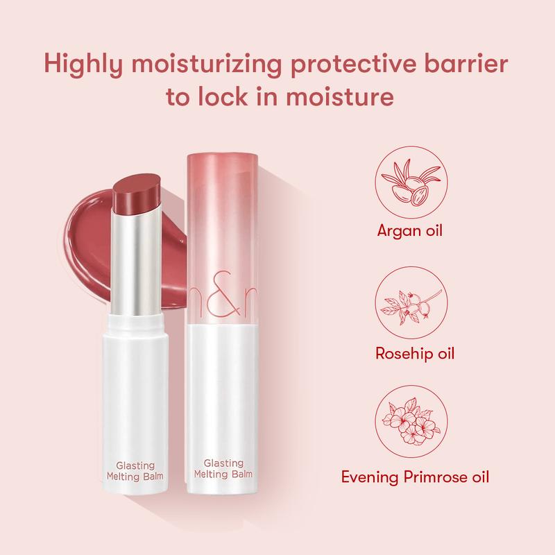 rom&nd Glasting Melting Lip Balm - Moisturizing & Shiny Lip Balm with Nourishing Lip Oil #06 Fig