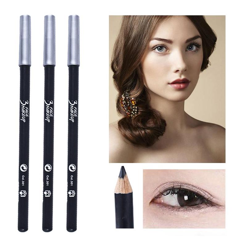 Eyeliner Pen for Music Festival Makeup, 1 3pcs Long Lasting Eyeliner Pencil, Quick Drying Eyeliner Easy to Apply, Professional Daily Makeup Accessories Makeup Products