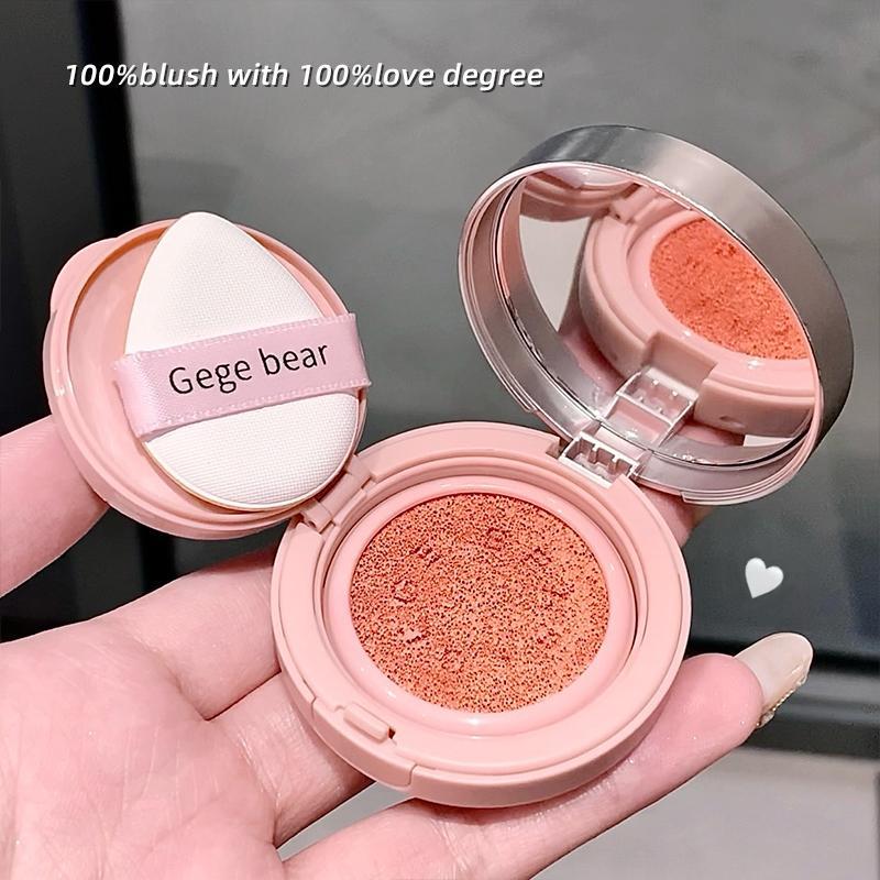 Long Lasting Air Cushion Blush Palette, 3 Counts set Natural Look Blush for Daily Makeup, Lightweight Blush, Soft Color Shadow, Suitable for All Skins