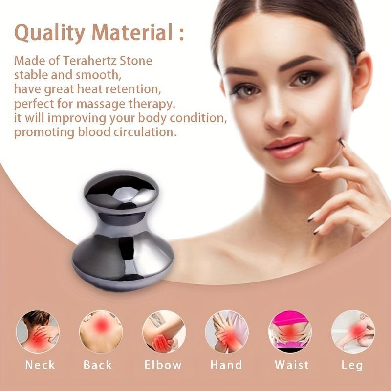 Terahertz Stone Mushroom Design Facial Massager, 1 Count Manual Massage Tool for Face & Eye, Skin Care Beauty Tool