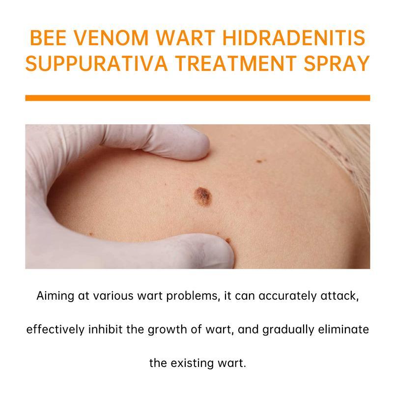 Bee Venom Wart Removal Spray,Toning Spray For All Skin Types, NaturalExtract, Gently Cleanses Skincare