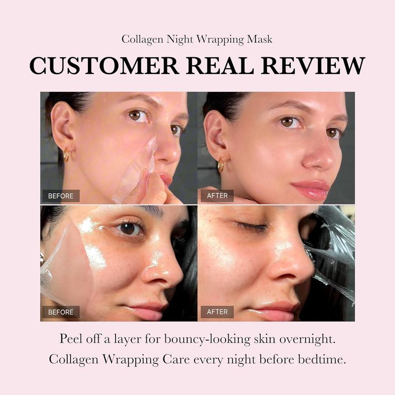 [ MEDICUBE ] COLLAGEN NIGHT WRAPPING MASK 75ml   2.53 fl.oz Collagen Night