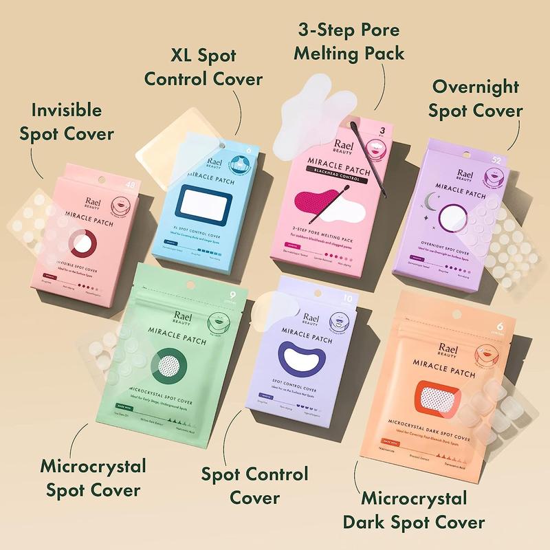 Rael Pimple Patches, Miracle Invisible Spot Cover - Hydrocolloid Acne Pimple Patches for Face, Blemishes and Zits Absorbing Patch, Breakouts Treatment Skin Care, Facial Stickers, 2 Sizes (24 Count) Rael