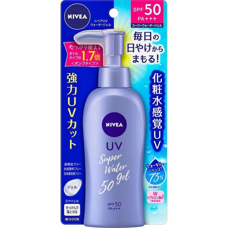 Kao NIVEA Sun Protect Water Gel Super SPF50 PA+++, 75%, 80g Squeeze bottle, for all skin types Facial Skincare Sunscreen Comfort Skin Repair