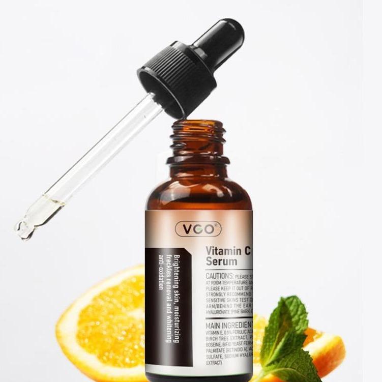 VGO Vitamin C Serum Essence,30ml 60ml Comfort Skincare Face Serum,Gentle Organic Facial Serum Vitamin E Cream-A Daily Cleanser-B3 Cleanser Daily Facial Serum Pack Skin Cleansing Skin Repair Facial Wash