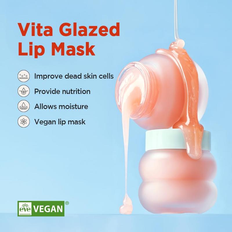 TOCOBO Vita Glazed Lip Mask 20ml   109.5g, Super moisturizing night lip care, glazed and easy washable texture that melts into lips