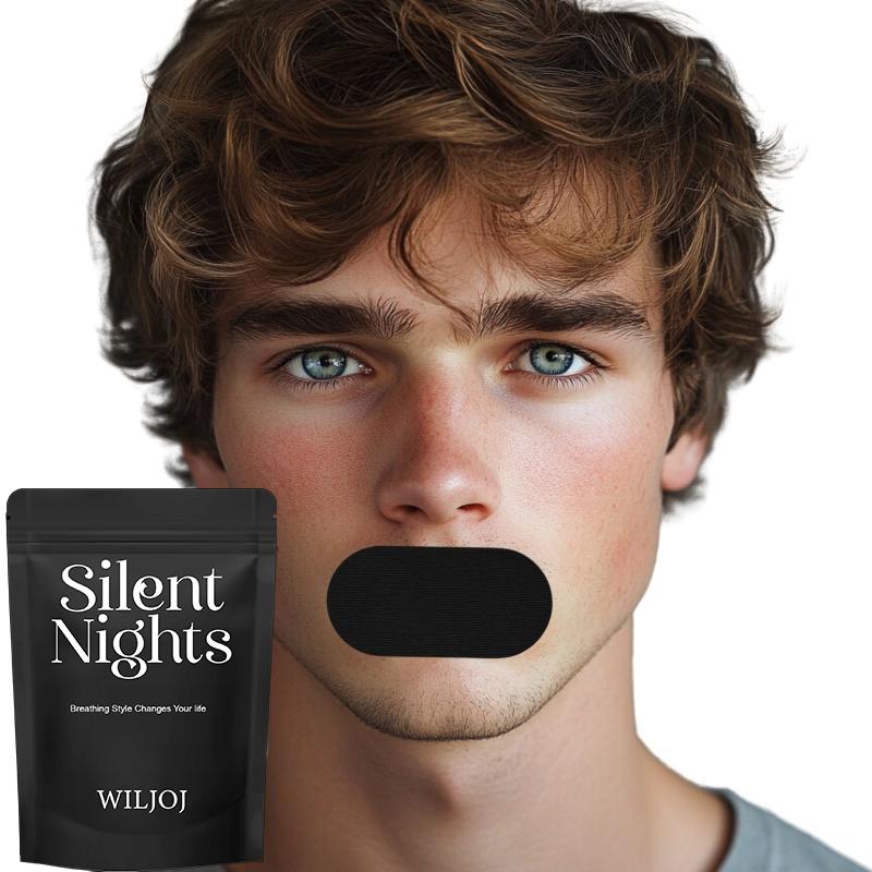 WILJOJ Mouth Tape (30 Strips) Breathable Mouth Sleep Tape with Comfortable Adhesive & Latex Free,Snoring Stopper Tape,Gentle for Skin,Painless Removal