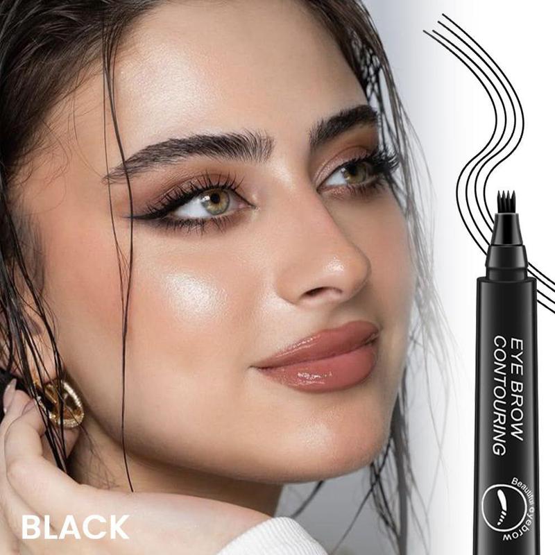 Eyebrow Pencil Eyebrow Microblading Pen - Eyebrow Pen Micro 4 Point Brow Pen Lift & Snatch Eyebrow Eye Makeup Long-Lasting Waterproof & Smudge-proof Natural Eyebrow Hair